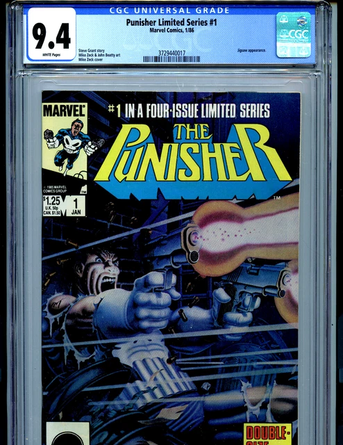 The Punisher #1 CGC 9.4 NM 1986 #1 in 4 Part Series Marvel Comics K70