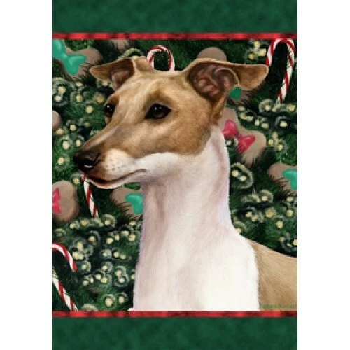 Christmas Holiday Garden Flag - Italian Greyhound 140651