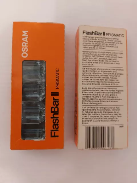 2 x Osram Flash Bar II Prismatic - Blitzlampen in Originalverpackung Blitz