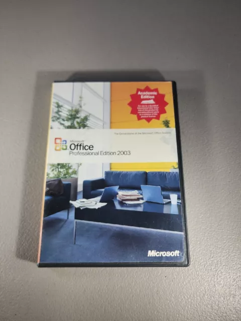 Microsoft Office Professional Edition 2003  Academic Edition  With Key