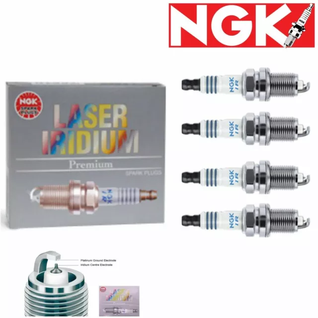 4 pc NGK Laser Iridium Spark Plugs 4867 IFR6B-K 4867 IFR6BK Tune Up zm