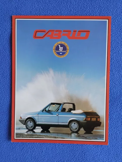 Bertone - Fiat Ritmo Cabrio Depliant / Brochure