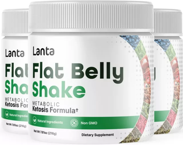 3-Lanta Flat Belly Shake Powder,Weight Loss,Fat Burn,Appetite Control Supplement