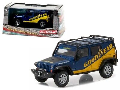 Greenlight 86080 2016 Jeep Wrangler Unlimited Roof Rack Good Year 1/43 Blue