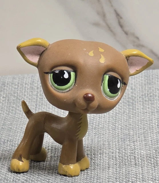 LITTLEST PETSHOP CHIEN bobtail 1055 boit son lait tête articulée + panier EUR 10,00 - FR