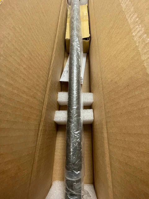 Pottery Barn Cast Iron Pewter Curtain Rod & Wall Bracket 48-88 1.25"