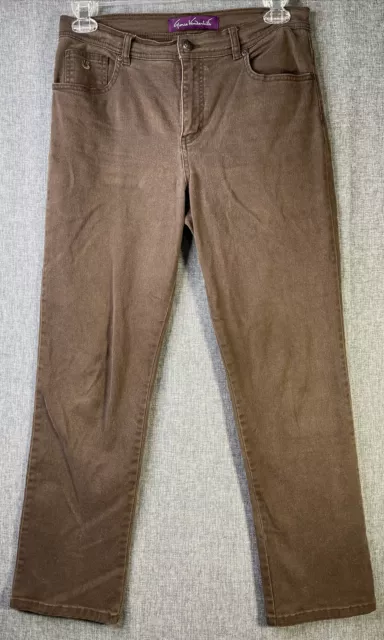 Gloria Vanderbilt Women’s Size 12 Petite Brown Denim Jeans MP7