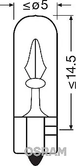 OSRAM 2722-02B Lampadina, portaoggetti luce per VOLVO