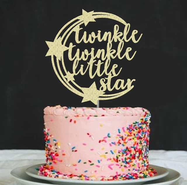 TWINKLE TWINKLE LITTLE Star Cake Topper - Baby Shower Gâteau Surmake ...