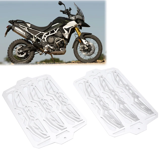 Protezione griglia radiatore inferiore moto argento protezione per