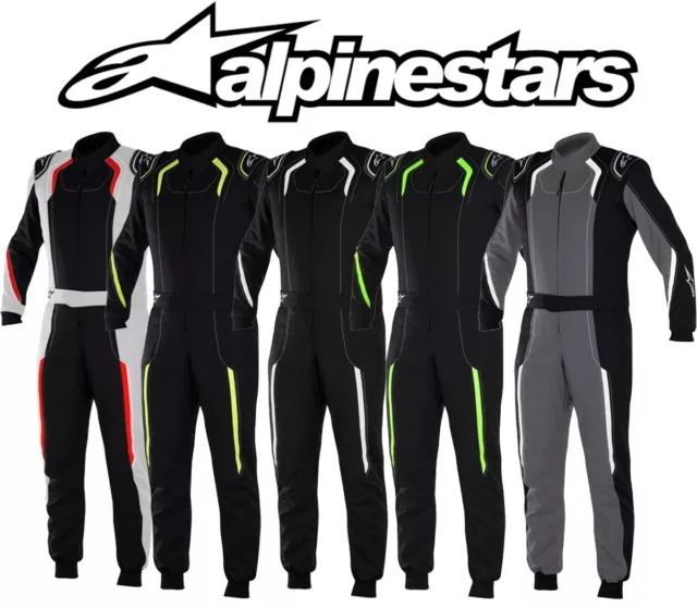 Alpinestars KMX-5 Karting Suit für Kart Rennen Autograss, Cik Level 2 Black Rot 3