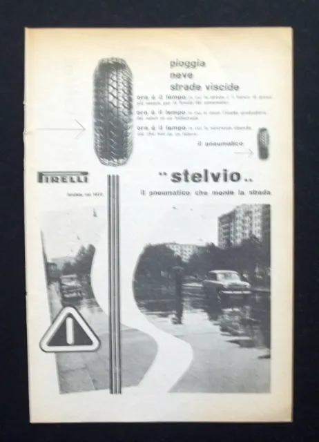 C655 - Advertising Pubblicità - 1953 - PIRELLI PNEUMATIVO STELVIO