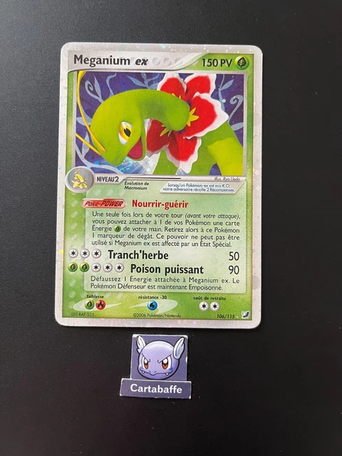 Carte Pokémon Meganium EX 106/115 EX Forces Cachées Bloc EX