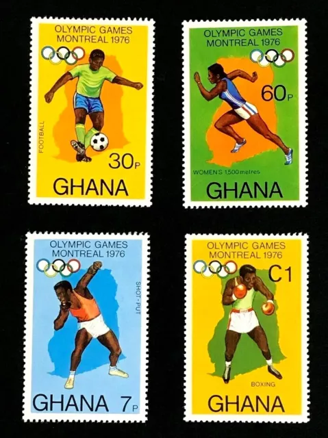 Ghana #583-6 - Montreal Olympic Games 1986 - MNH