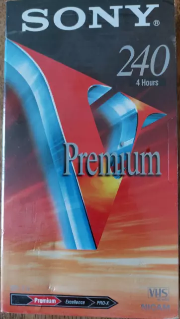 SONY VHS  E-240VG- Premium VHS-Cassette  - Neu+OVP