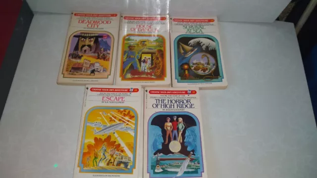 Choose Your Own Adventure Lot of 5  Vintage Decent Condition 8 15 16 20 27