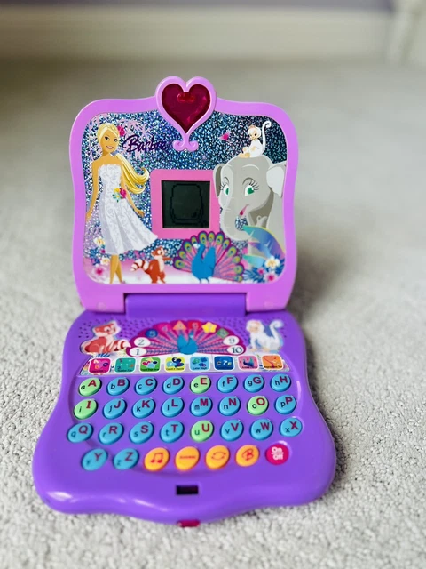 Barbie Island Princess Learning Laptop Mattel Letters Numbers Pink Purple Sounds