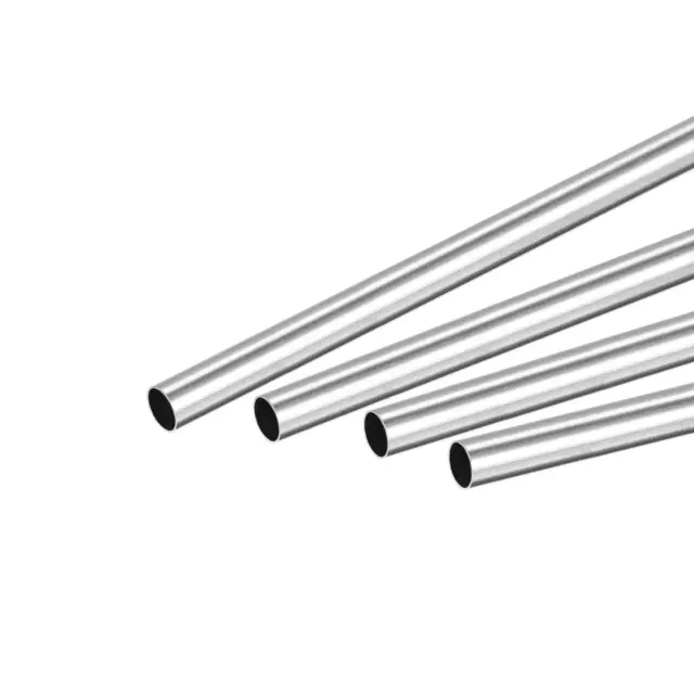 304 Inox Acier Rond Tube 3mm Dia Externe 0.2mm Paroi Épaisseur 300mm 4 Pcs