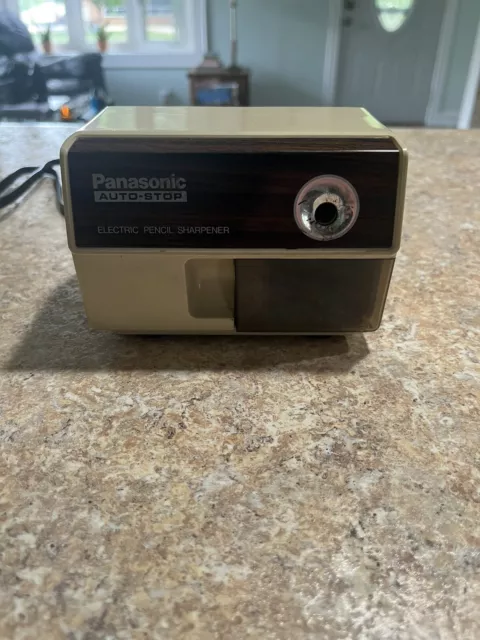 Vintage Panasonic KP-110 Auto Stop Electric Pencil Sharpener - Tested Works