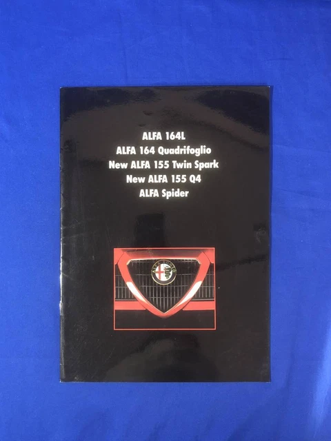 Cb292B Catalog Alfa Romeo 164L/164 Quadrifoglio/New Alpha 155 Twin Spark/Alpha S