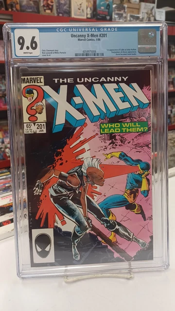 UNCANNY X-MEN #201 (Marvel Comics, 1986) CGC Graded 9.6 ~ WHITE Pages