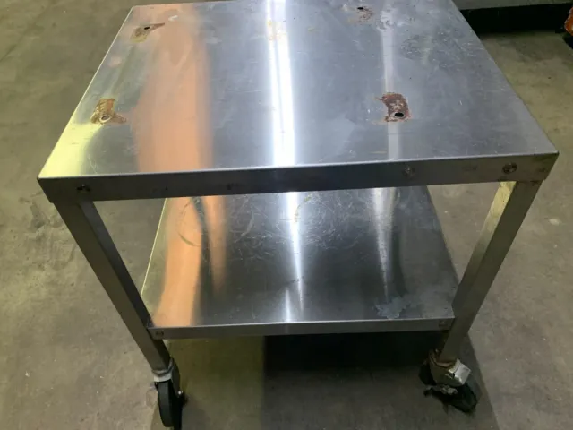 Stainless Steel Mixer Table 24X26X26 W/ Castors