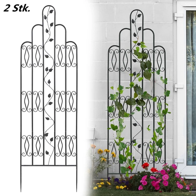 2er Set Rankgitter Kletterhilfe Pflanzengitter Rankhilfe Spalier 179 x 54,5 cm