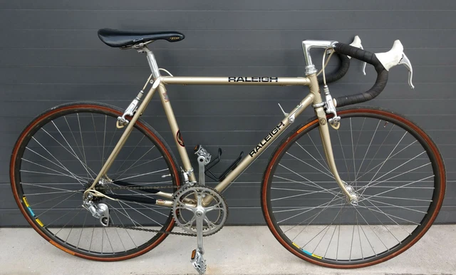 Ti Raleigh Radsport RALEIGH TI TEAM SBDU Gold 52cm Rennrad Campagnolo C Record Delta ...