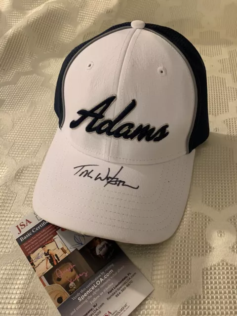 Tom Watson Signed Golf Hat Pga Tour Autographed New Adams JSA Authentication COA