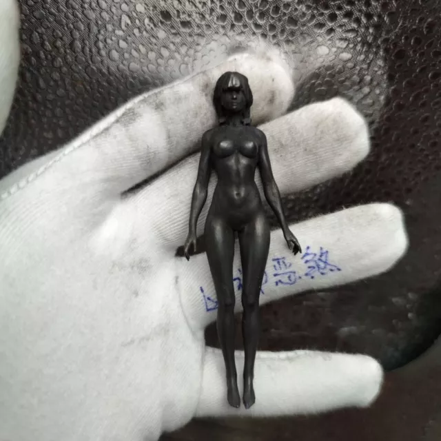 Chinese Old Bronze Copper Statue Hand Carved Naked Girl