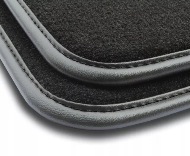 ME15-1 Tapis De Sol Velour Premium Cuir Noir pour Mercedes-Benz E Classe W210 19