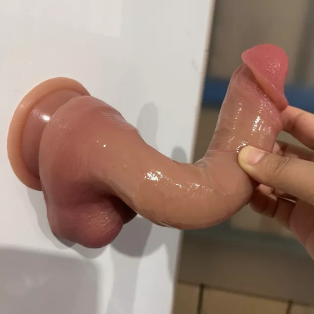 8" Dildo-For-Men-SEX-Gay-Anal-Toy-Realistic-Silicone-Penis-Suction-Cup-Women-Toy