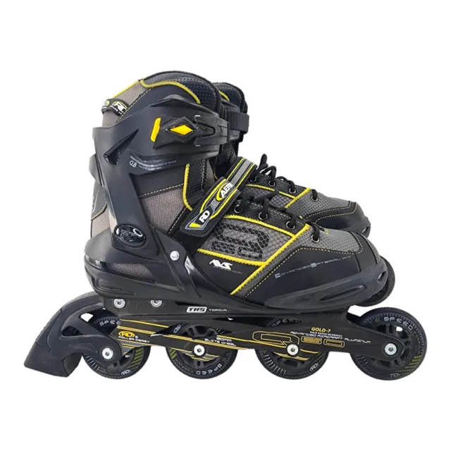 Roller Derby Aerio Q-60 Inline Skates Black/Yellow Adult Men Size 9 Model#I-259