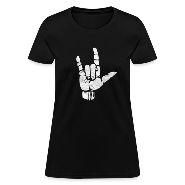 I LOVE YOU American Sign Language ASL Teacher Women's TShirt £20.36 PicClick UK