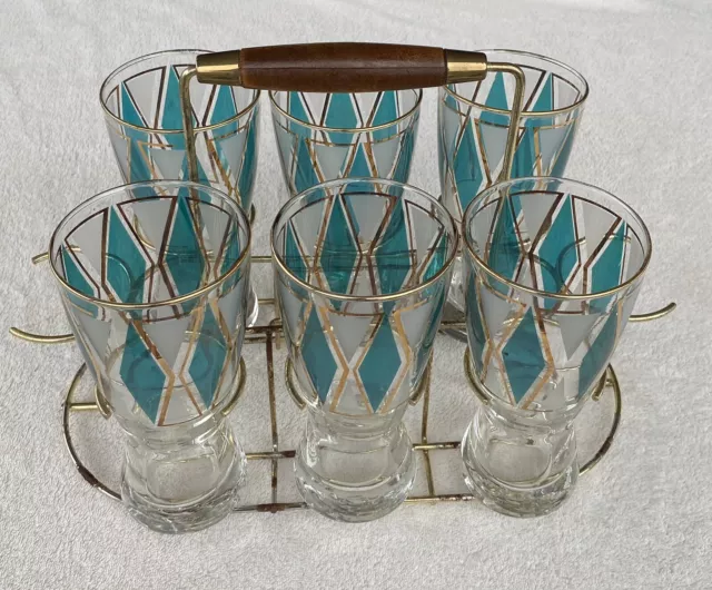 Bimini Glass - Bimini Glass Set of Six Martini Glasses by Fritz Lampi,  1925, Austria