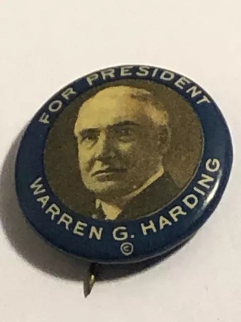 1920 Warren G. Harding Presidential Political Campaign Pin Pinback 110922bA@