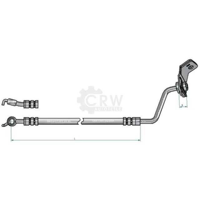 Conduites De Frein Arrière Gauche/droite - Remplace 1K0611763E, 1K0611764L Pour Audi A3, Seat Altea, Etc.