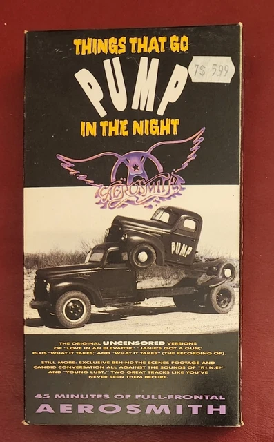 AEROSMITH : THINGS that Go Pump in the Night (VHS, 1990