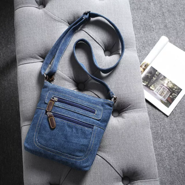 Retro Bag Denim Shoulder Bag Square Small Lady Bags Womens Crossbody Multi