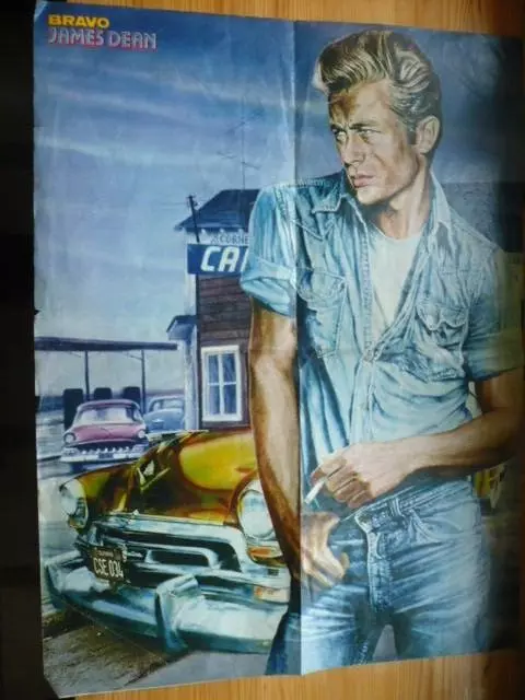 Altes Bravo - Poster - James Dean Und Sophie Marceau Mit Pierre Cosso