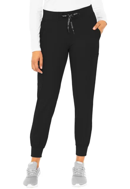 Med Couture Scrubs Women's Jogger Pants MC2711 BLK Black Free Ship