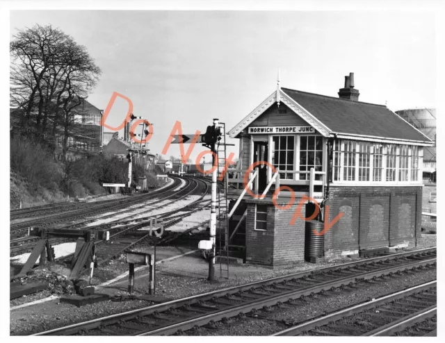 "Norwich Thorpe Jct Bahnhof Bahnsteig Foto (1617) 8,5"" x 6,5"""