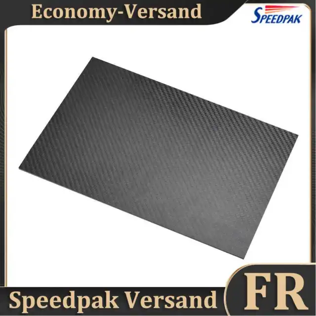 75x125mm 3K Carbon Fiber Plate Panel Sheets DIY Composite Material (0.5mm) Hot