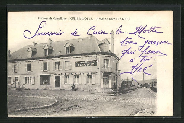 CPA Cuise-la-Motte, Hotel et Cafè Ste-Marie