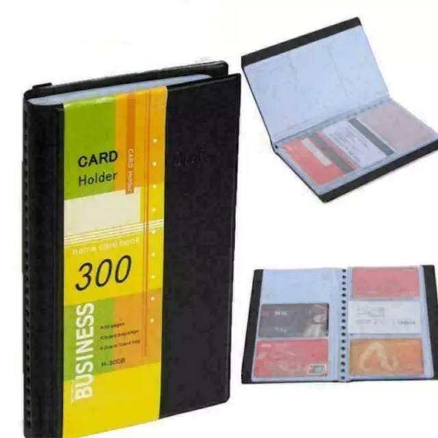 Business Cards Holder Case Organizer 300 Name ID Credit Card Book Keeper N1W0