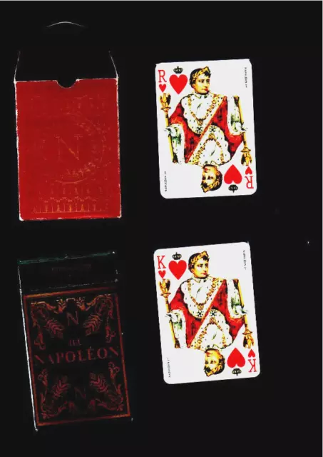 lot 2 jeux de 54 cartes complet napoleon neuf cartes sous blister collection