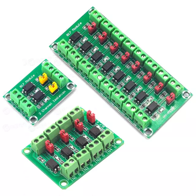 PC817 2/4/8-Channel Optocoupler Isolation Board Voltage Converter Adapter Module