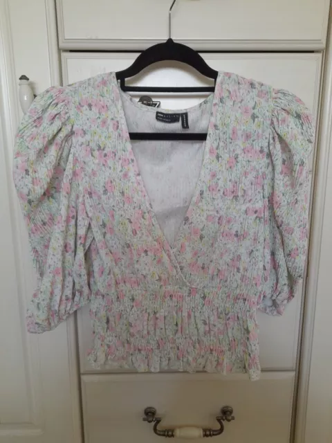 Asos Design Floral Top Size 14