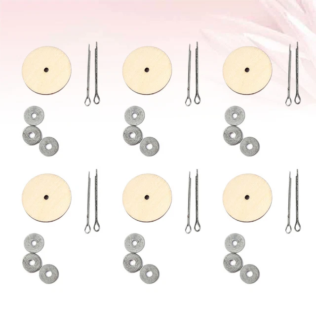Juego de 20 accesorios para hacer osos muñeca de madera relleno de juntas