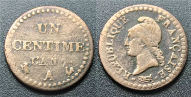 Dupré, UN centime l’AN 7 A